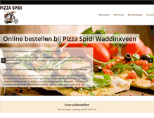 Tablet Screenshot of pizzaspidi.nl